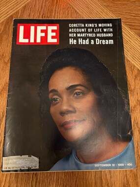 LIFE Magazine September 12 1969 Coretta King He Had a Dream